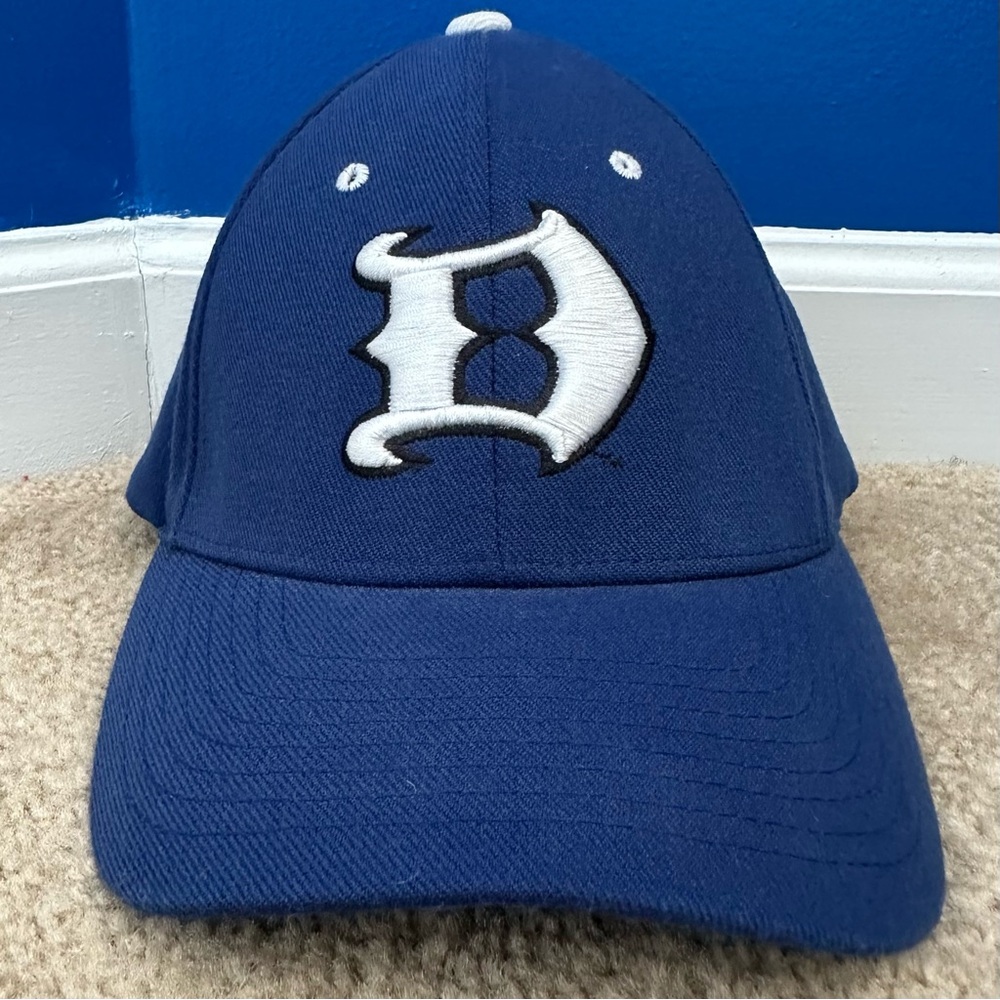 Zephyr Duke University Blue Baseball Cap Blue Devil Z Fit Size M/L Logo